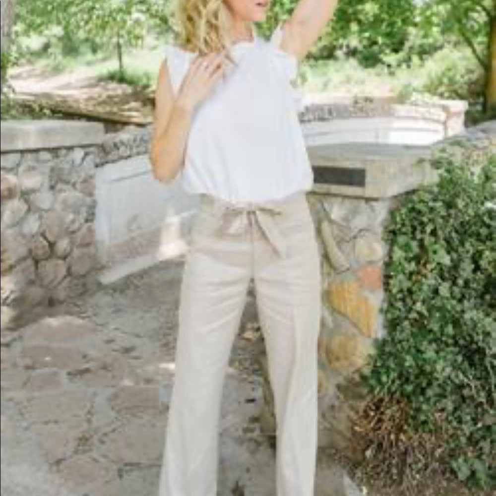 Level 99 Natasha wide leg linen pant - Picture 7 of 8